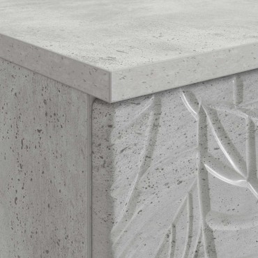 vidaXL Γραφείο Γκρι Σκυροδέματος 142,5x50x75cm 1 τεμ.