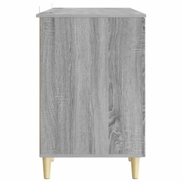 vidaXL Γραφείο Γκρι Sonoma 142,5x50x75cm Επεξεργασμένο Ξύλο 1 τεμ.