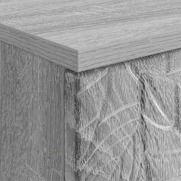 vidaXL Γραφείο Γκρι Sonoma 142,5x50x75cm Επεξεργασμένο Ξύλο 1 τεμ.