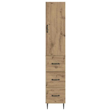 vidaXL Σέτ Ντουλαπιών 2 τεμ. 33x34,5x90cm Επεξεργασμένο Ξύλο