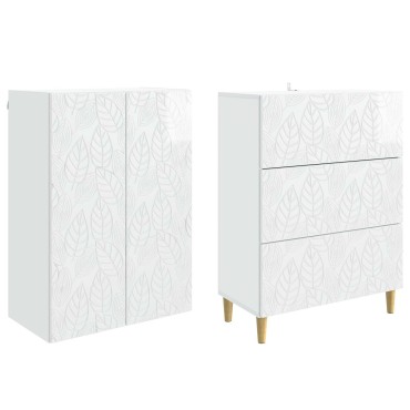 vidaXL Σέτ Ντουλαπιών 2 τεμ. 66x34,5x90cm Επεξεργασμένο Ξύλο
