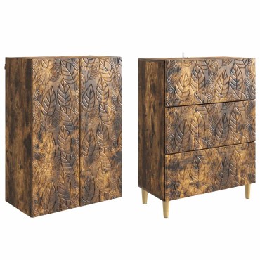 vidaXL Σέτ Ντουλαπιών 2 τεμ. 66x34,5x90cm Επεξεργασμένο Ξύλο