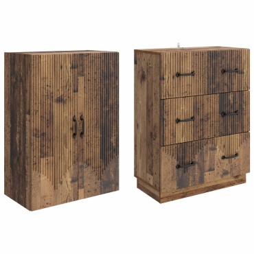 vidaXL Σέτ Ντουλαπιών 2 τεμ. 66x34,5x87cm Επεξεργασμένο Ξύλο