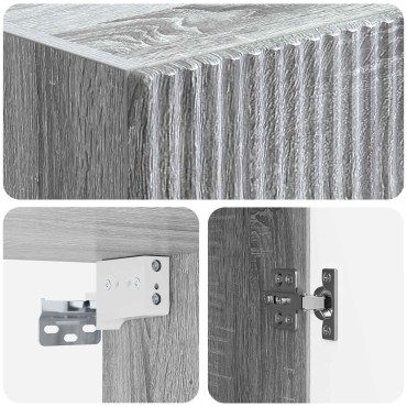 vidaXL Σέτ Ντουλαπιών 2 τεμ. 33x34,5x87cm Επεξεργασμένο Ξύλο