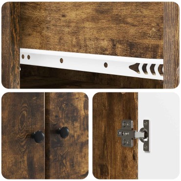 vidaXL Σέτ Ντουλαπιών 2 τεμ. 66x34,5x90cm Επεξεργασμένο Ξύλο