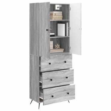 vidaXL Σέτ Ντουλαπιών 2 τεμ. 66x34,5x90cm Επεξεργασμένο Ξύλο