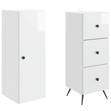 vidaXL Σέτ Ντουλαπιών 2 τεμ. 34,5x34,5x90cm Επεξεργασμένο Ξύλο