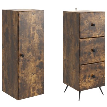 vidaXL Σέτ Ντουλαπιών 2 τεμ. 34,5x34,5x90cm Επεξεργασμένο Ξύλο