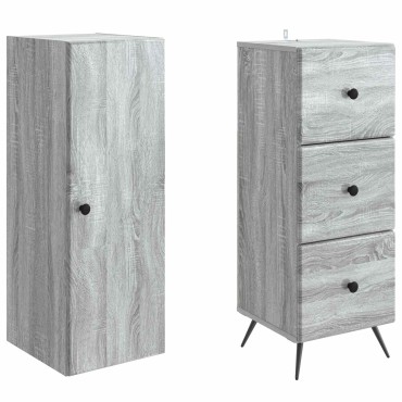 vidaXL Σέτ Ντουλαπιών 2 τεμ. 34,5x34,5x90cm Επεξεργασμένο Ξύλο