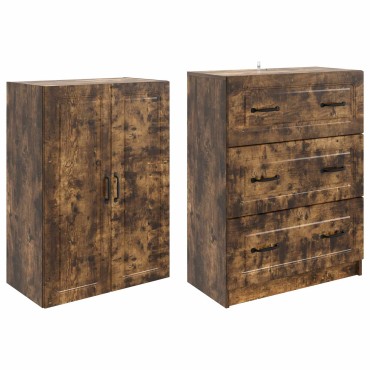 vidaXL Σέτ Ντουλαπιών 2 τεμ. 66x34,5x87cm Επεξεργασμένο Ξύλο