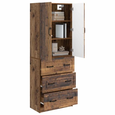 vidaXL Σέτ Ντουλαπιών 2 τεμ. 66x34,5x87cm Επεξεργασμένο Ξύλο