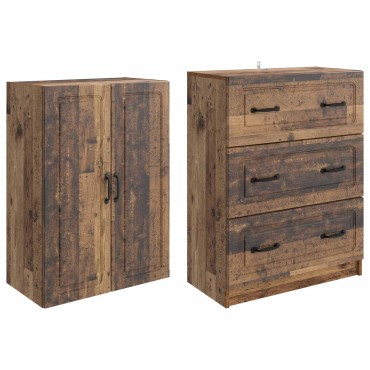 vidaXL Σέτ Ντουλαπιών 2 τεμ. 66x34,5x87cm Επεξεργασμένο Ξύλο