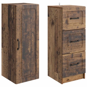 vidaXL Σέτ Ντουλαπιών 2 τεμ. 33x34,5x87cm Επεξεργασμένο Ξύλο