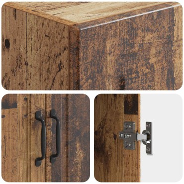 vidaXL Σέτ Ντουλαπιών 2 τεμ. 33x34,5x87cm Επεξεργασμένο Ξύλο
