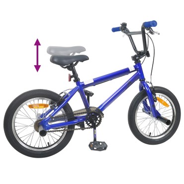 vidaXL BMX Ποδήλατο 16 ίντσες για παιδιά 5-8 ετών Σκούρο Μπλε