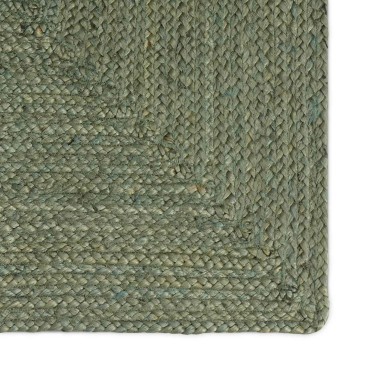 vidaXL Χαλί Περιοχής Λαδί 160x160cm Γιούτα