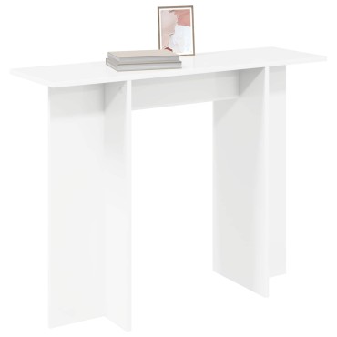 vidaXL Τραπέζι κονσόλας Λευκό 100x30x75cm Επεξεργασμένο Ξύλο