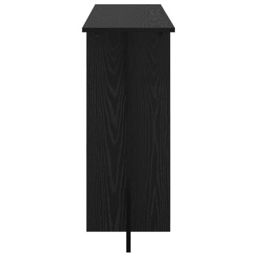 vidaXL Τραπέζι κονσόλας Μαύρη Δρυς 100x30x75cm Επεξεργασμένο Ξύλο