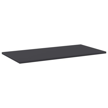 vidaXL Ράφια Βιβλιοθήκης 8 τεμ. Γκρι 80x40x1,5cm από Μοριοσανίδα