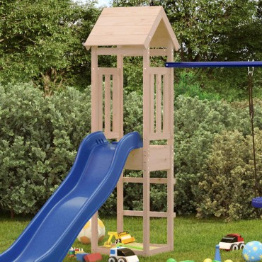 vidaXL Πύργος Παιχνιδιού 52,5 x 46,5 x 206,5 εκ. από Μασίφ Ξύλο Πεύκου