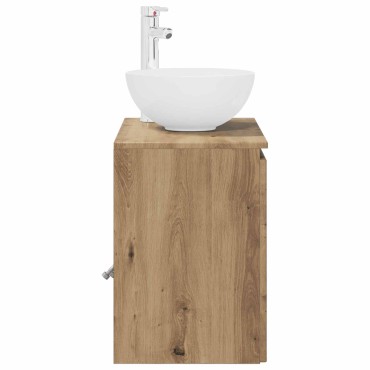 vidaXL Επιτοίχια Λεκάνη Έπιπλο Artisan Δρυς 49,5x35x63 εκ 1 τεμ.