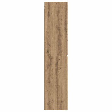 vidaXL Τοίχου Ντουλάπα Μπάνιου Artisan Δρυς 33x34,5x160 εκ 1 τεμ.