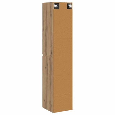 vidaXL Τοίχου Ντουλάπα Μπάνιου Artisan Δρυς 33x34,5x160 εκ 1 τεμ.