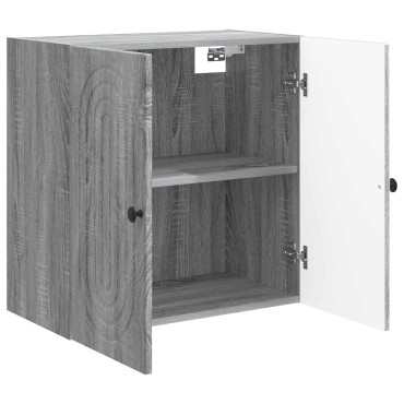 vidaXL Τοίχου Ντουλάπα Γκρι Sonoma 59x31x60cm Επεξεργασμένο Ξύλο
