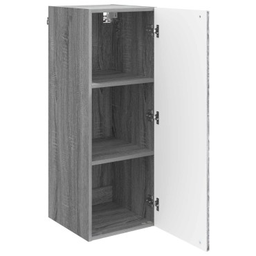 vidaXL Τοίχου Ντουλάπα Γκρι Sonoma 33x34,5x90 εκ