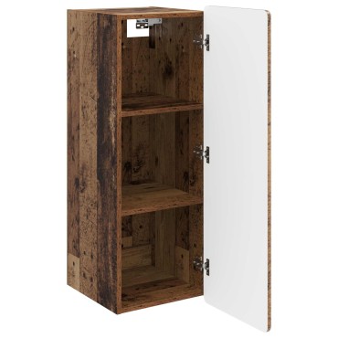 vidaXL Τοίχου Ντουλάπα Παλαιωμένο ξύλο 33x34,5x94cm