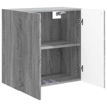 vidaXL Τοίχου Ντουλάπα Γκρι Sonoma 59x31x60cm Επεξεργασμένο Ξύλο