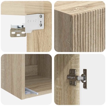 vidaXL Τοίχου Ντουλάπα 33x34,5x90cm Επεξεργασμένο Ξύλο