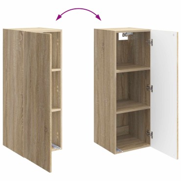 vidaXL Τοίχου Ντουλάπα 33x34,5x90cm Επεξεργασμένο Ξύλο