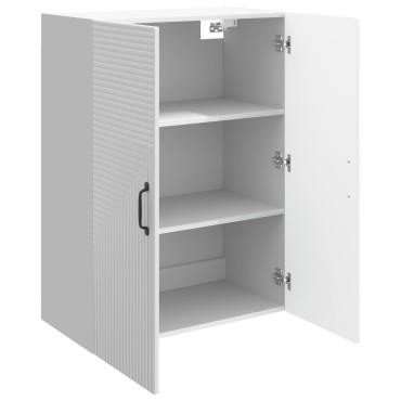 vidaXL Τοίχου Ντουλάπα Γυαλιστερό Λευκό 66x34,5x90 εκ