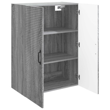 vidaXL Τοίχου Ντουλάπα Γκρι Sonoma 66x34,5x90 εκ