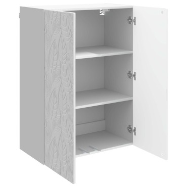 vidaXL Τοίχου Ντουλάπα Γυαλιστερό Λευκό 66x34,5x90 εκ