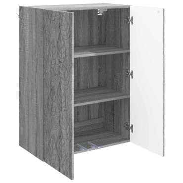 vidaXL Τοίχου Ντουλάπα Γκρι Sonoma 66x34,5x90 εκ
