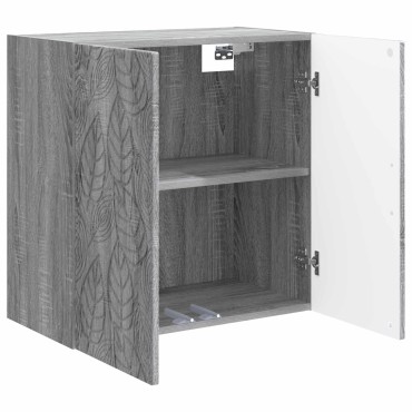 vidaXL Τοίχου Ντουλάπα Γκρι Sonoma 59x31x60cm Επεξεργασμένο Ξύλο