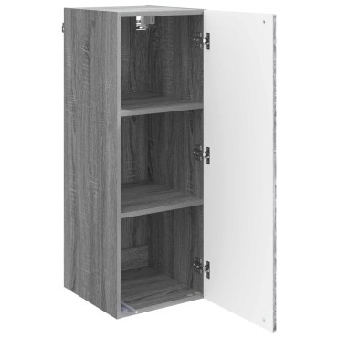vidaXL Τοίχου Ντουλάπα Γκρι Sonoma 33x34,5x90 εκ