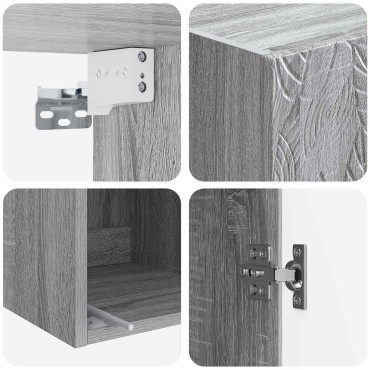 vidaXL Τοίχου Ντουλάπα 33x34,5x90cm Επεξεργασμένο Ξύλο