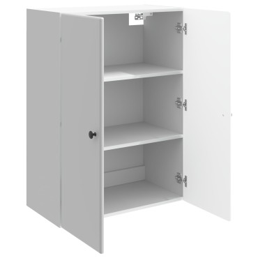 vidaXL Τοίχου Ντουλάπα Γυαλιστερό Λευκό 66x34,5x90 εκ