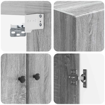 vidaXL Τοίχου Ντουλάπα 66x34,5x90cm Επεξεργασμένο Ξύλο