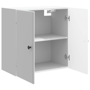 vidaXL Τοίχου Ντουλάπα Γυαλιστερό Λευκό 59x31x60 εκ