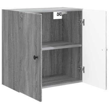 vidaXL Τοίχου Ντουλάπα Γκρι Sonoma 59x31x60cm Επεξεργασμένο Ξύλο