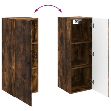 vidaXL Τοίχου Ντουλάπα 33x34,5x90cm Επεξεργασμένο Ξύλο