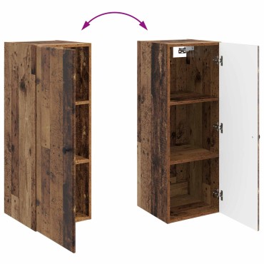 vidaXL Τοίχου Ντουλάπα 33x34,5x90cm Επεξεργασμένο Ξύλο