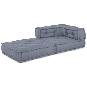 vidaXL Μονάδα Μοντέρνου Καναπέ Γκρι 70x70x56cm Ύφασμα
