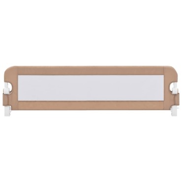 vidaXL Μπάρα Κρεβατιού Προστατευτική Χρώμα Taupe 150x42 εκ Πολυεστέρας