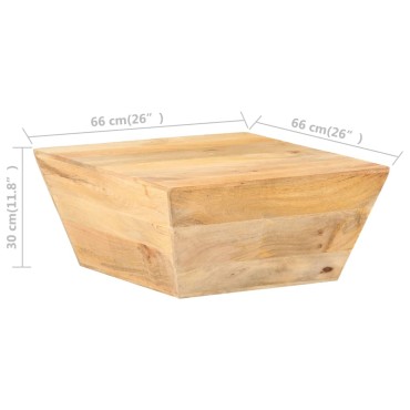 vidaXL Τραπεζάκι Σαλονιού σε Σχήμα «V» 66x66x30cm Μασίφ Ξύλο Μάνγκο 1 τεμ.