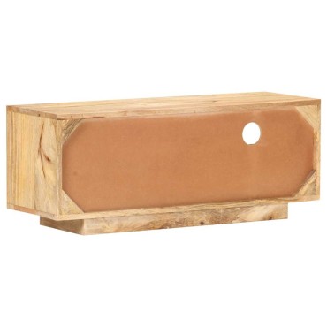 vidaXL Έπιπλο Τηλεόρασης 90x30x35cm από Μασίφ Ξύλο Μάνγκο